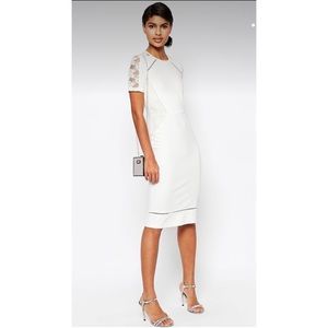 ASOS Pencil Dress with Lace and Ladder Insert.